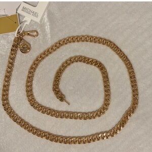 Michael Kors Gold Chain Belt NWT